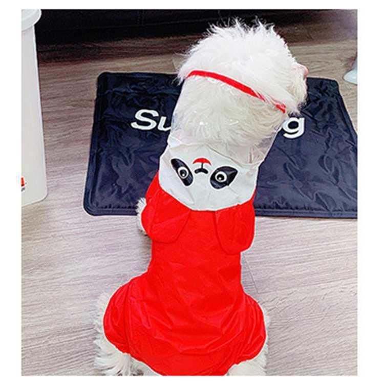 Fashion Pet Dog Raincoat with Hood Poncho, Eco Waterproof Puppy Jacket Pet Rain-Gear Clothes for Small Large Dogs/Cats