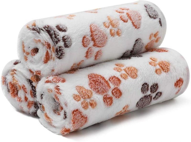 100% Double-Sided Coral Velvet Textures Soft Comfortable Pet Blanket