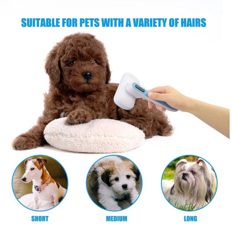 Pets Grooming Pet Hair Remover Brush Auto-Clean Dog Cat Hair Brush