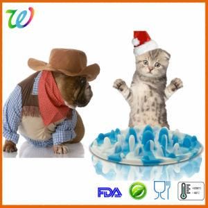 Pet Accessories Silicone Slow Feed Dog Cat Bowl