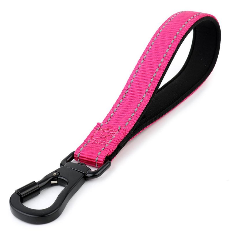 10 Inch Custom Design Reflective Nylon Luxury Heavy Duty Traffic Short Dog Leash