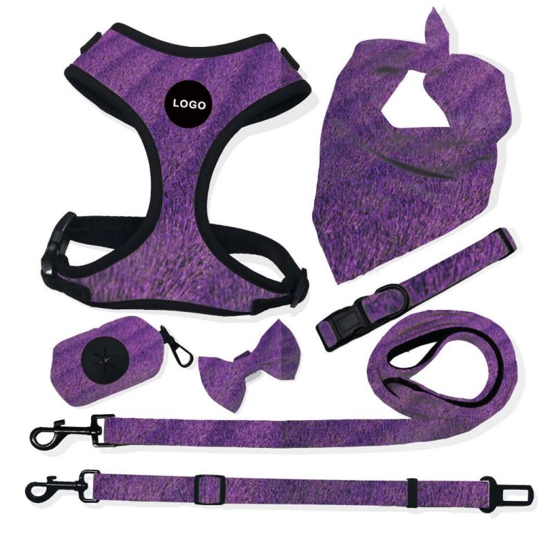 Custom Logo & Designs for Dog Harness, Leash/Lead, Collar, Poop Bag, Pet Harness Accessories Set