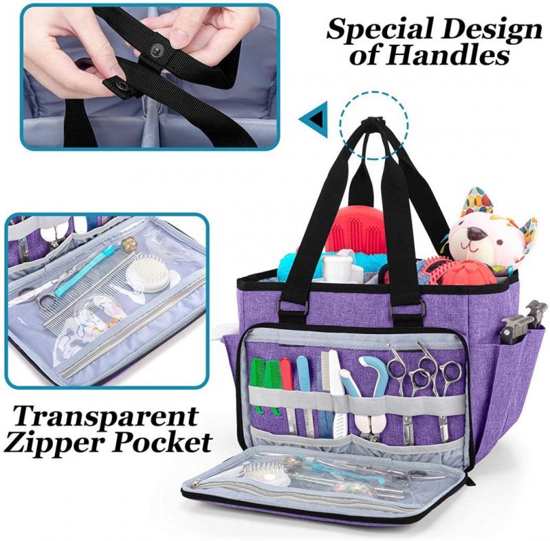 Dog Grooming Tote Bag Cat Grooming Tools Organizer for Pets