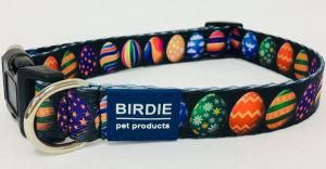 Dog Collar, Pet Collar, Cat Collar, Pattern Collar (art: black eggs)