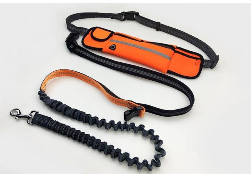 Dog Harness Jogging Lead Adjustable Waist Leashes