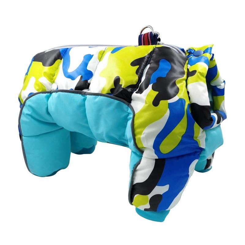 Winter Colorful Waterproof Thicker Cotton-Padded Warm Jacket Dog Pet Clothes