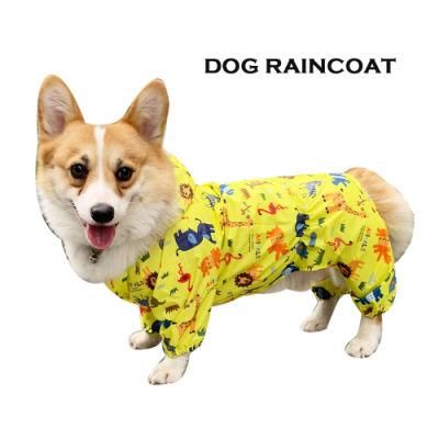 Good Quality Colorful Print Cute Pet Recycled Pet Raincoat Hoodie