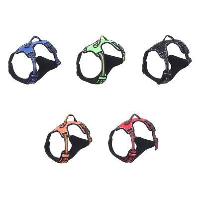 New Outdoor Padded, Solid Color Sport Safety D Ring Small Medium Large Dog Harness