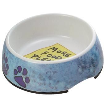 23210 (81) Melamine Pet Bowl with Stainless Steel Inner Bowl-7"