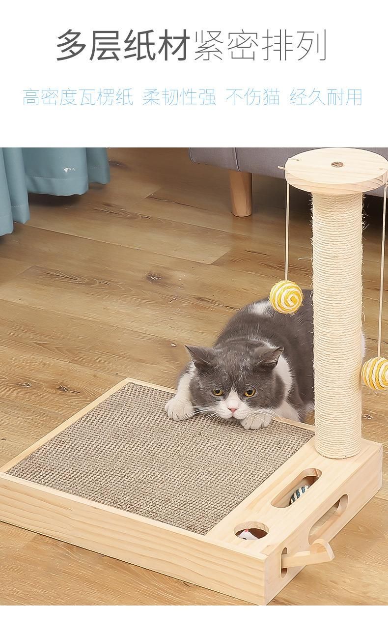 Factory Direct Sale Cat Toy Cat Scratching Board and Post Corrugated Vertical Claw Grinding Tool