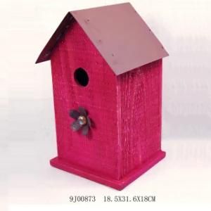 En71 Standard Waterproof Wooden Bird House Garden Decoration