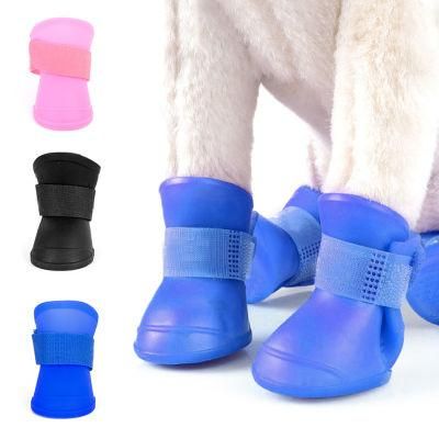 Waterproof Pet Dog Shoes Rubber Rain Boots Shoes for Small Dogs Cat