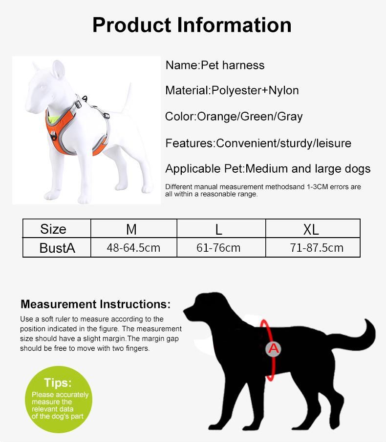 New Manufacturer Supplier Wholesale, Small Medium Sized Custom Logo Nylon Dog Harness