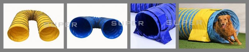 China Manufacturer of PVC Coated Dog Agility Tunnel with Tunnel Bags/Sandbags