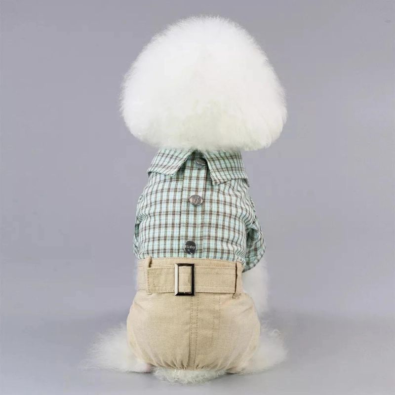 New Spring Summer Cat Dress Weaning Clothing Cat Dog Clothing Pet Clothes Manufacturer Clothes Cowboy