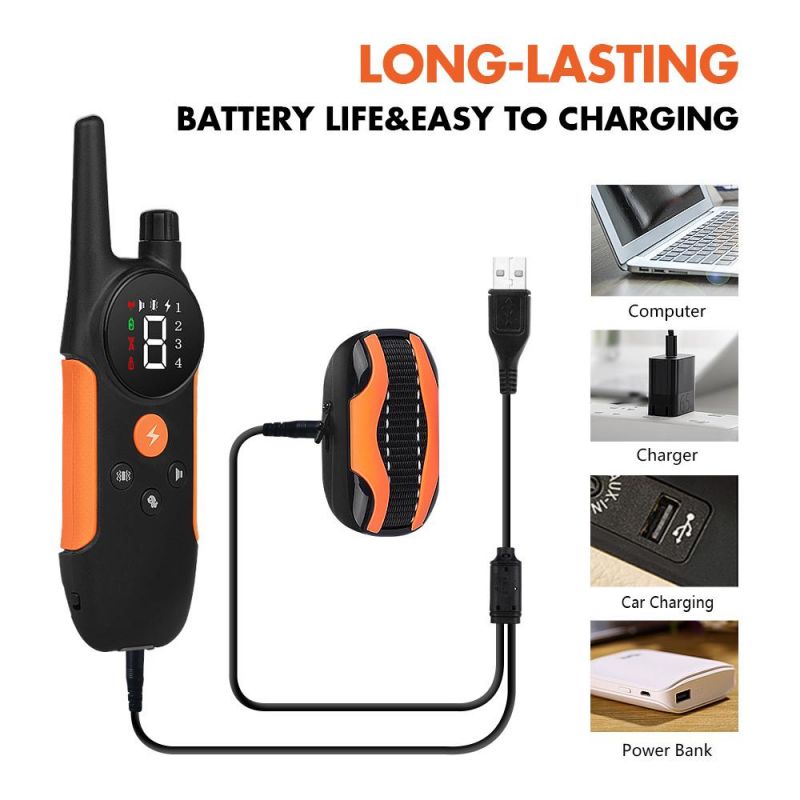 Pet Trainer Waterproof Remote Electric Control Pet Dog Training Rechargeable Shock Collar for Dog Training/Factory Price