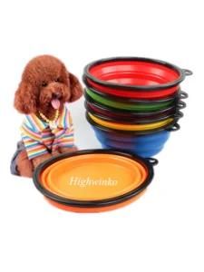 Food Grade Plastic Folding Pet Tableware Indoor Outdoor Universal