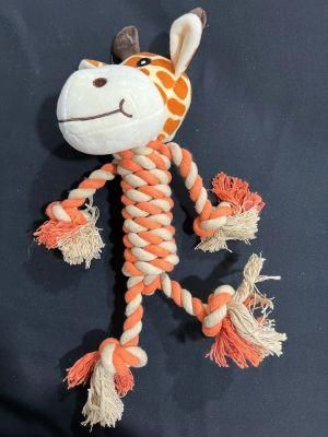 Giraffe Head Pet Toys Dog Toys Rope Toy Chew Toy