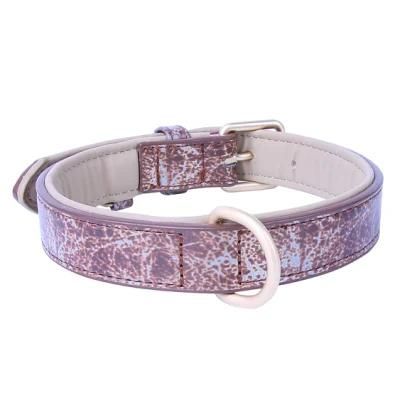 Alloy Buckle Heavy Duty Waterproof Reflective Leather Dog Collar