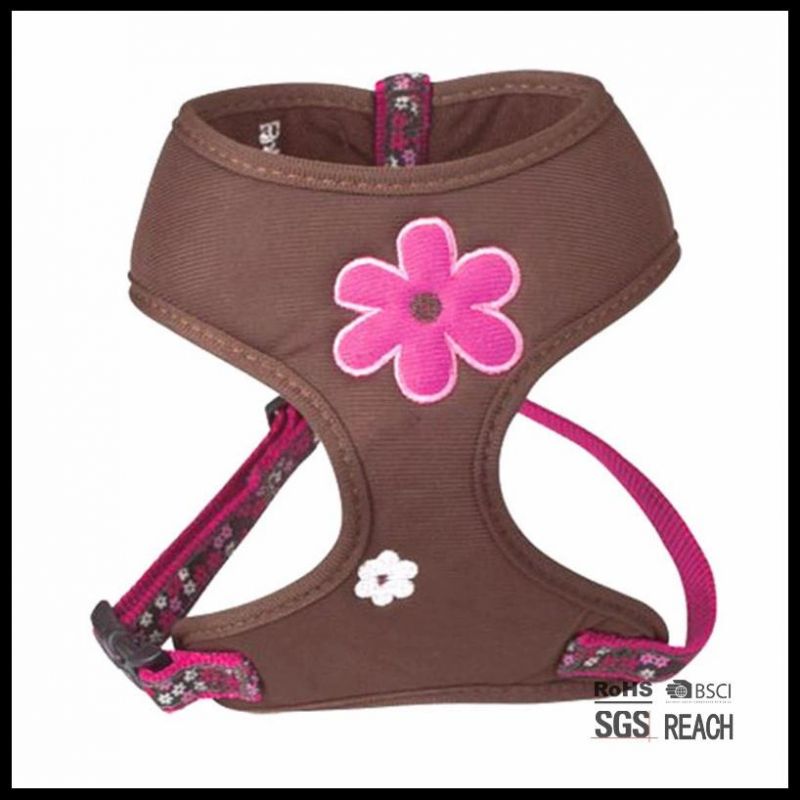 Adjustable Cute Soft Girl Designer Pet Dog Mesh Vest Harness