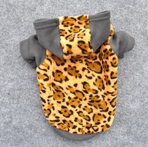 Leopard Color Fleece Dog Coat with Fast Delivery