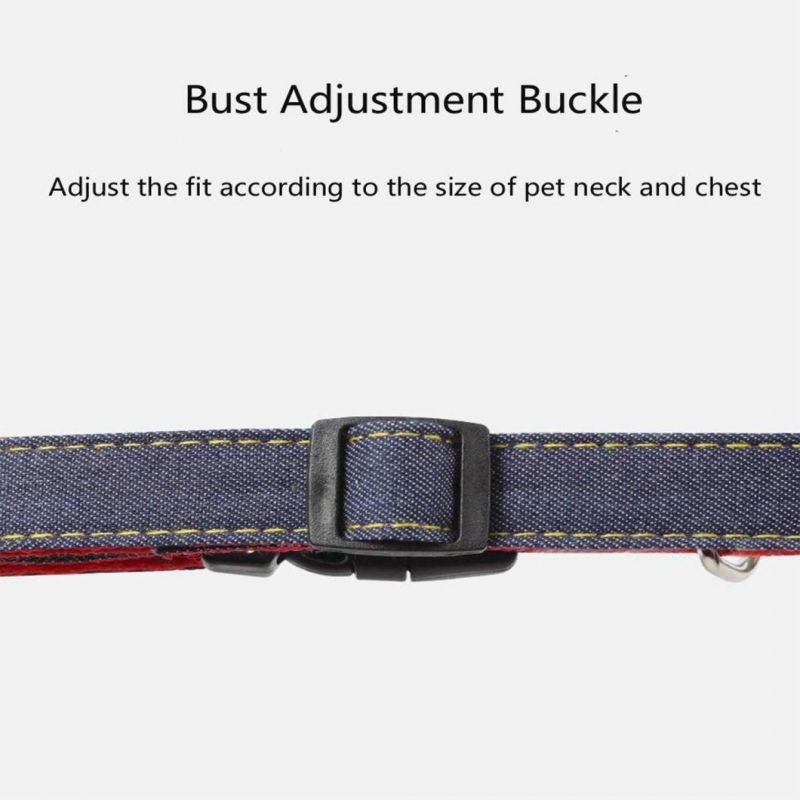 Pet Harness with Adjustable Pet Collar and Pet Leash Set