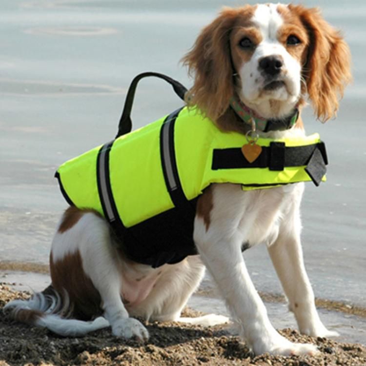 Large Breathable Soft Dog Harness Vest Dog Handle Protective Life Jacket for Swimming