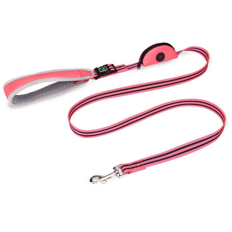 High Quality Reflective Nylon Leash Dog Multifunctional Dog Leash Set with Poop Bag Dispenser Innovative Leash Dog for Training