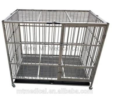 Mt Medical Wholesale Multiple Sizes Kennel Metal Foldable Stainless Steel Pet Dog Cage for Large Dog