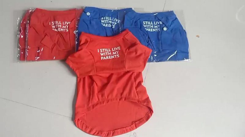Pet Clothes Fashion Designer Summer Thin Shirt Apparel Pets Dog Clothes