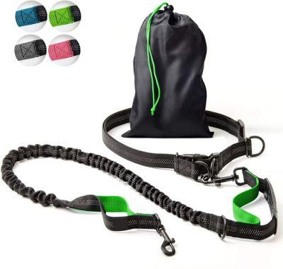 Hands-Free Easy Grip Rubber Handle Professional Leash for Running with Dog