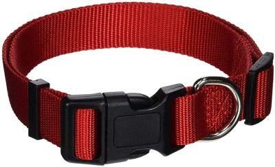 Adjustable Nylon Dog Collar Classic Solid Colors