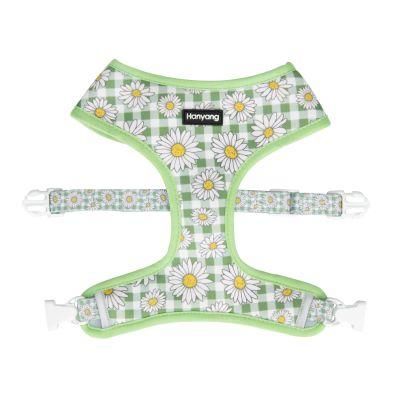 2021 OEM Sublimation French Bulldog Duo Reversible Soft Neoprene Custom Pet Dog Harness