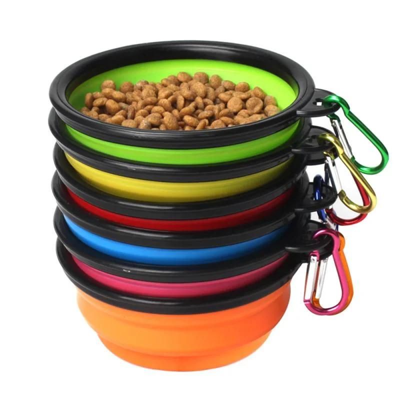 Pet Travel Bowl Portable Foldable Food Water Feeding Travel Outdoor Bowl