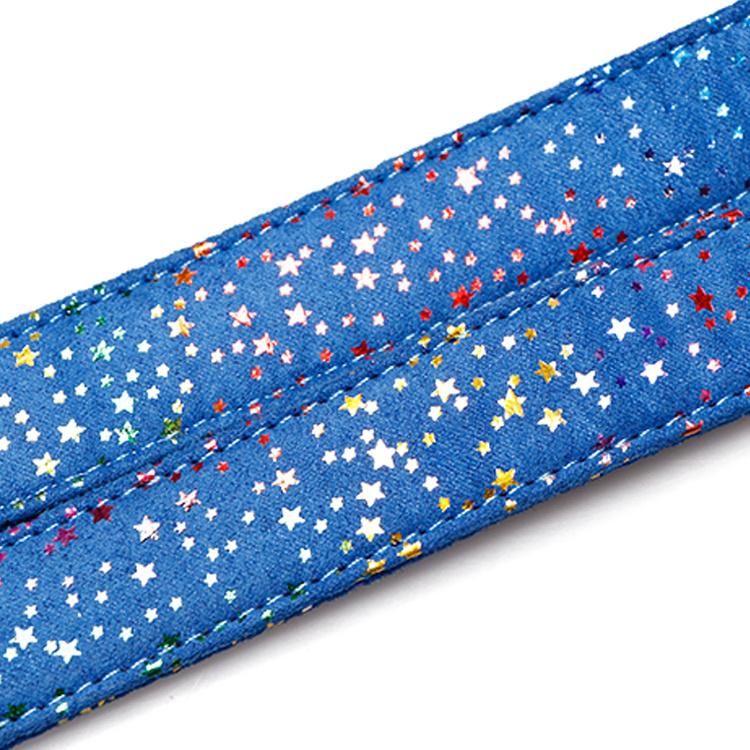 Factory Price Custom Printed Pattern PU Leather Dog Lead and Pet Collar Leash
