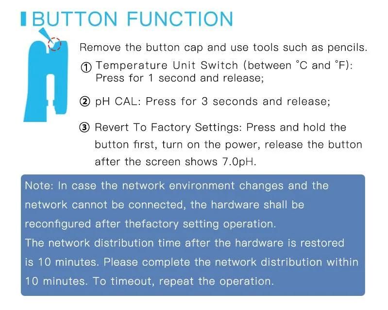 Wi-Fi Version 24 Hours Real Time Monitoring Water pH/Temperature/TDS Tester Fish Accessories Aquarium