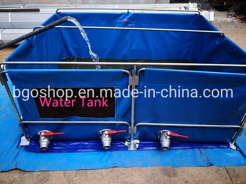 30000L Waterproof PVC Tarpaulin Fish Pond with Steel Mesh Fish Tank