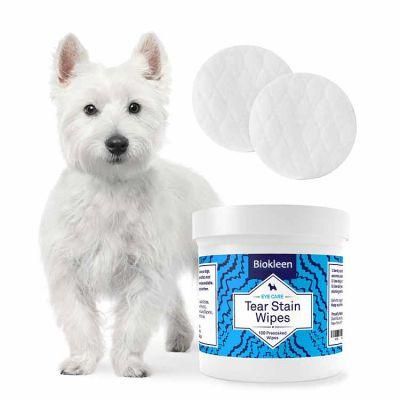 Biokleen OEM Custom Antibacterial Pet Cleaning Hypoallergenic Pet Grooming Wipes Pet Tear Stains Removing Wipes