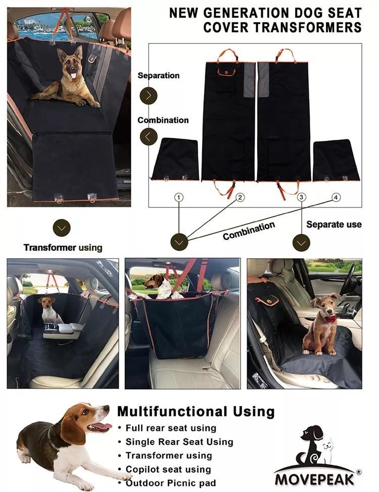 Oxford Cloth Waterproof Pet Dog Car Mat Carrier Dog Car Seat Covers
