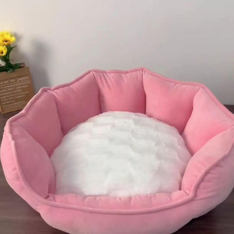 Luxury Winter Thickened Warm Sceptile Cat Cushion Pet Kennel Nest Cama Gato Mascotas Paras Plush Cuccia Gatto Tent Dog Shell Bed