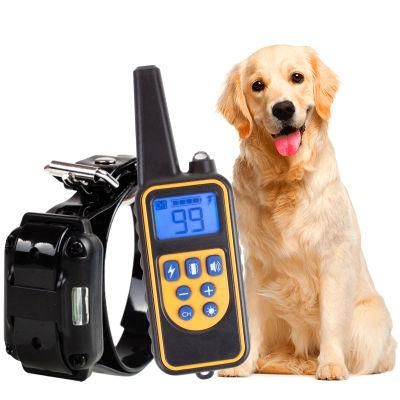 Waterproof Remote LCD 100LV 300m Electric Shock Vibrate Pet Dog Training Collar