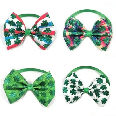 Cute Puppy Dog Small Bowknot Hair Bows with Rubber Bands Handmade Hair Accessories Bow Pet Grooming Products