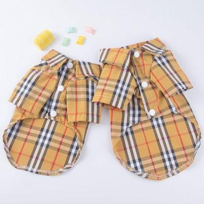 Beautful Dog Plaid Shirt Coat Pet Clothes Warm and Soft for Small and Medium Dogs Pets Clothes and Accessories