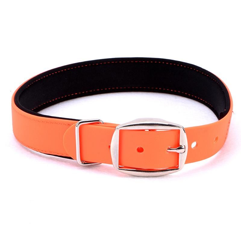 Pet Products Custom Logo Soft Padded PVC Dog Collar with Waterproof Material