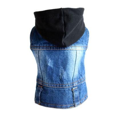 Classic Jeans Jacket Hoodied Dog Vest Clothes