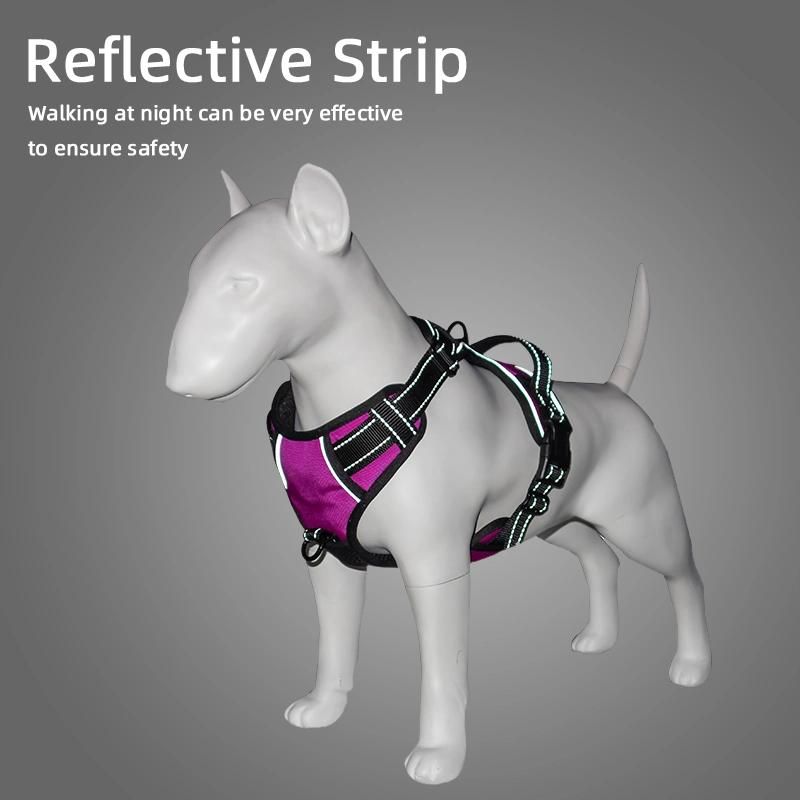 New Design Color Buckles Neoprene Neck Wholesale Dog Harness Vest Design Custom Adjustable Dog Harness