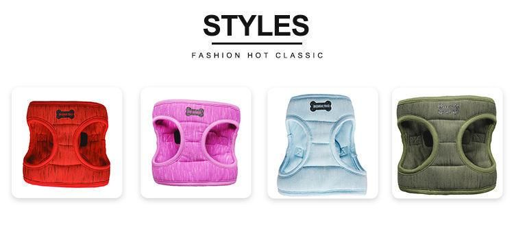 Wholesale Service Weighted Heavy, Duty No Pull Red Cest Chest Pet Dog Harness/