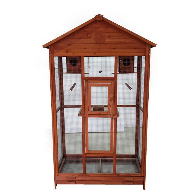 Solid Wood Bird House Birdcage Pigeon Dove Parrot Bird Breeding Cage