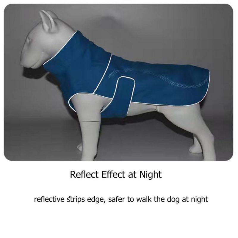 Fleece Dog Coat Pet Jacket Reflective Dog Clothes for Cold Weather for Small to Large Pets