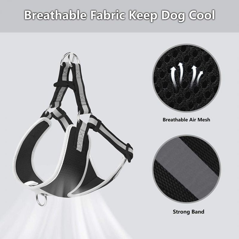 Strong Reflective Design Soft Comfortable Mesh Pet Harness